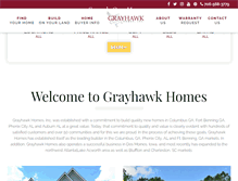 Tablet Screenshot of grayhawkhomesinc.com